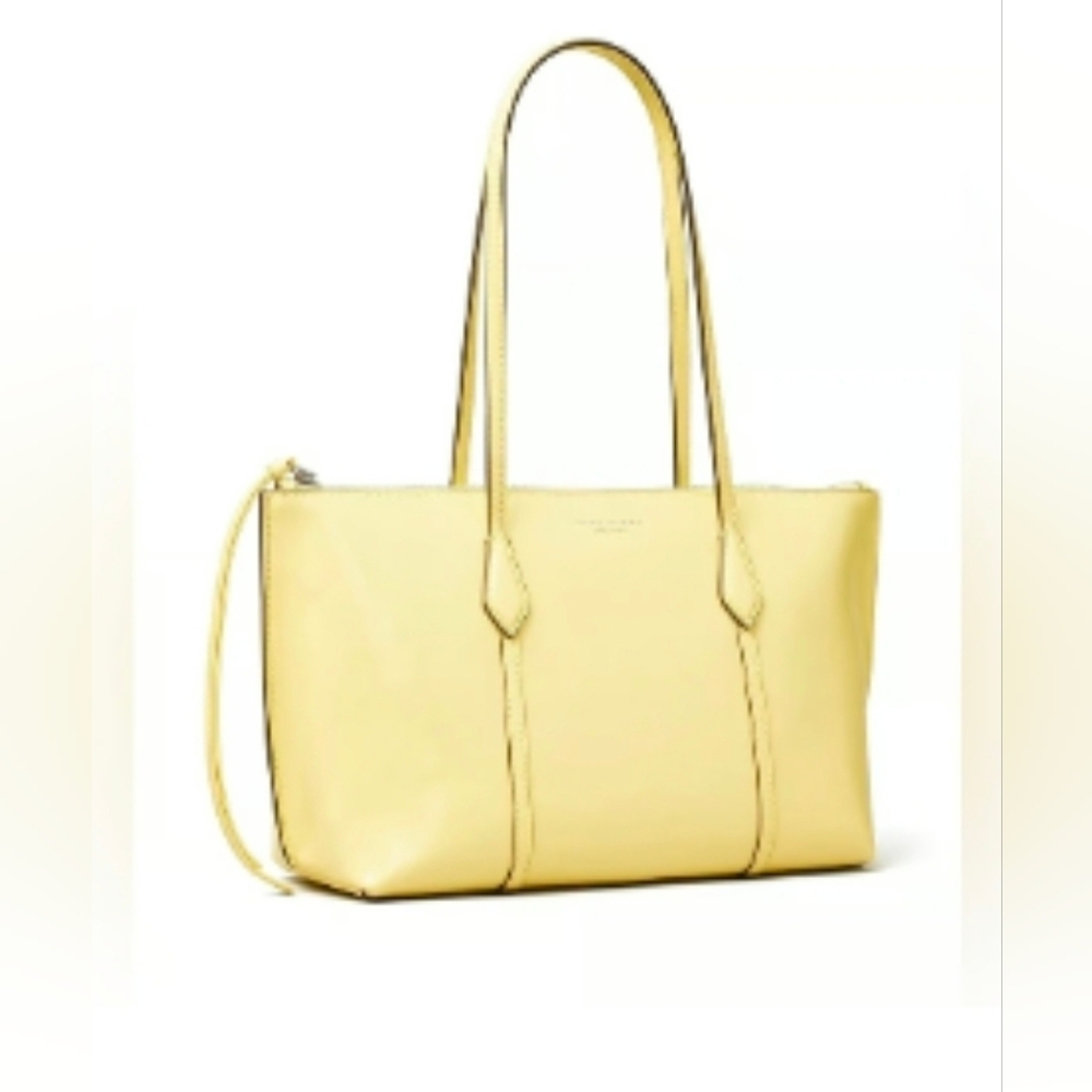 NWOT!! TORY BURCH X BON BON  PERRY TOTE- YELLOW PATENT LEATHER- LIMITED EDITION